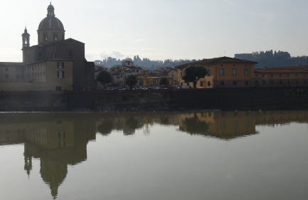 View along the Arno in Florence