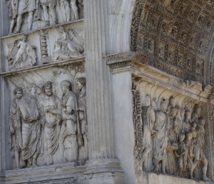 Detail from Trajan's Arch in Benevento