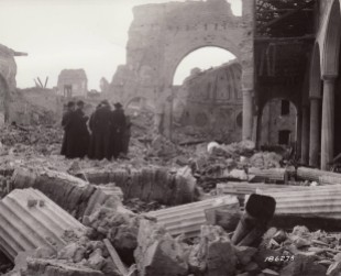 Benevento Cathedral destroyed by Allied bombs in World War II