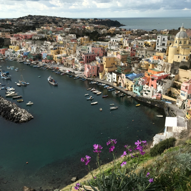 The island of Procida in the Bay of Naples, Italy