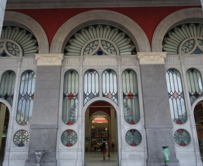 The front entrance to Porta Nuova train station in Turin, Italy